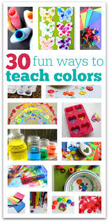 Free color flashcards for kindergarten & preschool! 30 Fun Ways To Teach Colors No Time For Flash Cards