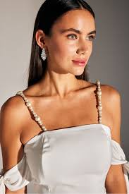 Betty & Sam Pearl White Engagement Dress- Trendyol