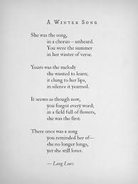 Lang Leav A Winter Song Clever Quotes Poetry Words Quotations