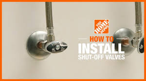 The gas shut off just sort of sits in that gap. How To Install Shut Off Valves The Home Depot