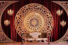 Custom Reception Design Indian Wedding Reception Decor Maroon Wedding Backdrop Decorations Indian Wedding Decorations Receptions Wedding Reception Backdrop