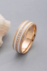 Elegant Women S Wedding Band Made Of Solid 14k Gold And Etsy Wedding Rings For Women Womens Wedding Bands Wedding Ring Bands