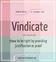 Vindicate Interesting English Words Uncommon Words Learn English Words
