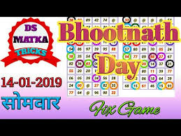 14 01 2019 Bhootnath Day Never Fail Game Dsmatkatricks