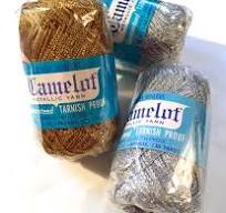 Silver and Gold Metallic Yarn