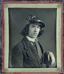 Handsome Young Man With Long Hair And Wearing A Cap Vintage Photos Women Tintype Vintage Photos