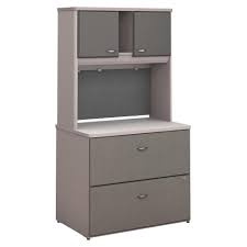 Transitional styling includes tapered leg accents, an elegant finish if you have questions about bush business furniture or any other filing cabinets for sale, our customer service team is eager to help. Bush Business Furniture Series A 36w Lateral File Cabinet With Hutch Pewter White Spectrum