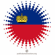 Dieser symbolisiert die einheit von. Liechtenstein Flagge Aufkleber Etikett Public Domain Vektoren