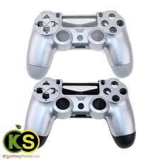 Ps4 Custom Silver Mix Front Back Replacement Housing Shell Case For Ps4 Controller Playstation 4 Wirel Ps4 Controller Ps4 Controller Custom Wireless Controller