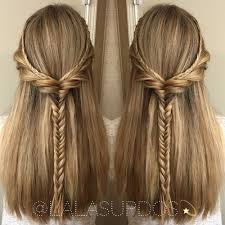 50 Half Updos For Your Perfect Everyday And Party Looks Hair Styles Thick Hair Styles Straight Hairstyles