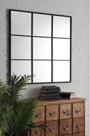 Customizable industrial style window pane distressed glass rusty look mirror. Buy Metal Window Square Mirror From Next Ireland