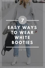 For this combination, your options are pretty endless. How To Wear White Booties