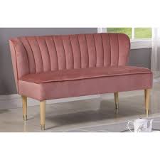 Ari Suede 2 Seater Loveseat Sofa Langley Street Upholstery Colour Pink Scanmod Design Love Seat Loveseat Sofa