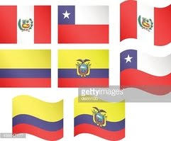 Seterra es una plataforma de juegos de geografía gratuita, que te enseñará a ubicar ciudades y países del mundo a través de los mapas. Banderas De America Del Sur Peru Chile Colombia Ecuador Vector