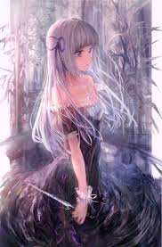 A collection of the top 45 black and white anime wallpapers and backgrounds available for download for free. Silver Black Hair Anime People