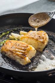 Butter Basted Fish Fillets With Garlic And Thyme Cook S Illustrated Recipe Fish Dishes Recipes Fish Recipes Recipes