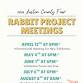 Austin County Fair Rabbit Project Meetings