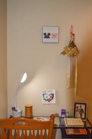 With 3 brightness settings, this touch lamp is great for dorm rooms, modern home offices or crafting areas. An Office Space When You Have No Space All Things Lovely Led Desk Lamp Lamp Glass Desk Lamps