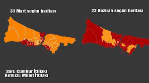 Şimdi ise oy sayım süreci başladı. Istanbul Un Secim Haritasi Da Degisti Son Dakika Haberleri