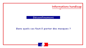 Secretariat D Etat Charge Des Personnes Handicapees Deconfinement Le Port Du Masque Est Obligatoire Dans Les Transports En Commun Toutefois Une Derogation Est Prevue Pour Les Personnes Qui Ne Peuvent Pas