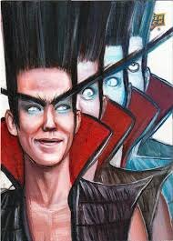 My Super-Heroes (and foes) oil portrait...