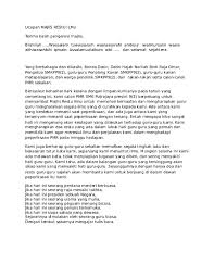 Text of doa pembuka majlis ilmu pdf. Doc Ucapan Majlis Restu Ilmu Pirana Laut Academia Edu