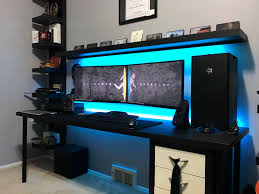 Gaming Desk Gamingdesk Gamer Room Decor Computer Gaming Room Video Game Rooms