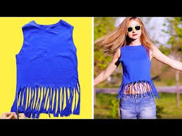 25 Cute T Shirts You Can Diy In 5 Minutes Youtube Diy Summer Clothes Diy Clothes Hacks Diy Fashion Clothing