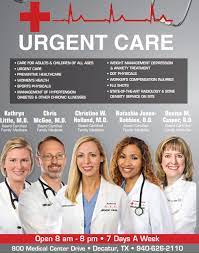 Urgent care centers provide immediate treatment for minor and moderate illnesses and injuries. Wise Family Practice Urgent Care Home Facebook