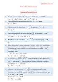 Learn vocabulary, terms and more with flashcards, games and other study tools. Binomul Lui Newton Aplicatii Tug Of Web