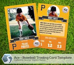 For instance, an individual can make a printable or electronic card for events, for example, birthday commemorations, weddings, kinship, family, card to tell thanks, congrats, occasions, miss you cards and considerably more. Ace Baseball Trading Card 2 5 X 3 5 Photoshop Template For Designers Photographers Parents And Coaches