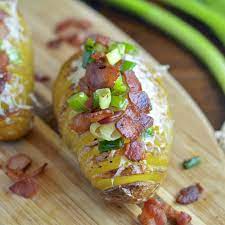 Bacon Parmesan Hasselback Potatoes Food Best Baked Potato Recipes