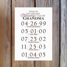 Homemade Birthday Presents For Grandma Grandma Gift Grandchildren Birthday Dates By Grammies Place Diy Gifts For Grandma Grandma Gifts Christmas Gifts For Grandma