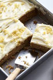 Spicy Ginger Applesauce Cake With Cream Cheese Frosting Recipe Recipe Desserts Applesauce Cake Pumpkin Sheet Cake