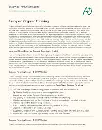 Which is not an example of a primary economic activity? Essay On Organic Farming Phdessay Com