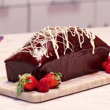 Hornea Este Esponjoso Pan De Platano Con Chocolate Y Cubierto En Ganache Ingredientes Taza D Chocolate A La Taza Ganache De Chocolate Platanos Con Chocolate