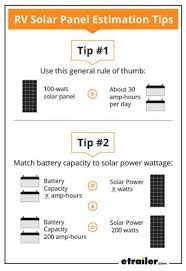 how much solar power do i need for my rv etrailer com