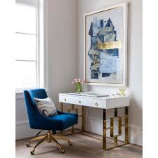 Beatrix Swivel Office Chair Navy Home Office Chairs Blue Office Decor Home Office Decor