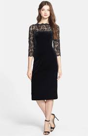 Eliza J Lace Velvet Sheath Dress Nordstrom Velvet Sheath Dress Velvet Cocktail Dress Black Velvet Midi Dress