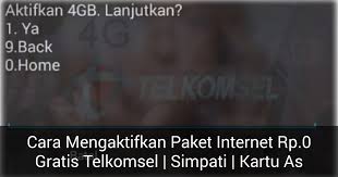 Telkomsel juga menyediakan paket internet khusus lainnya yang bernama paket tau reguler. Kode Paket Rp 0 Internet Gratis Telkomsel Dengan Kartu Simpati Dan Kartu As Nomor Cinde