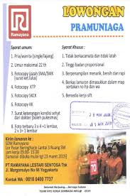 Pt tirta investama atau yang dikenal dengan aqua merupakan sebuah perusahaan pelopor air mineral dalam kemasan di indonesia. Ramayana Buka Lowongan Untuk Lulusan Sma Smk