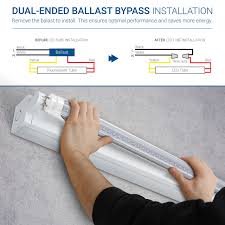 T8 Led Light Tube 4ft Dual End Powered Clear