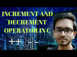 Increment and Decrement operator/++,--