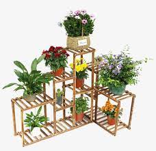 Of course it can be scaled up or down to obtain different results. Wooden Plant Stand 10 Tier Flower Pot Display Rack Wooden Corner Pot Stands Transparent Png 1006x1006 Free Download On Nicepng
