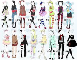 Drawingforall.net already has a number of different instructions on how to draw anime. Cute Outfit Batch 2 Open 1 16 Anime Outfits Drawing Clothes Drawing Anime Clothes
