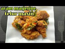 Masukkan dalam peti ais, nanti bila nak. Ayam Marjerine Telur Masin Salted Egg Marjerine Chicken Youtube