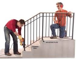 A customizable alternative to standard handrails from lowes. Safety First Install An Outdoor Stair Railing Diy Family Handyman