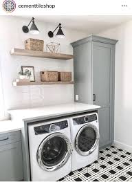 But in our opinion, it's those little modern touches—like open shelving and concrete flooring—that really elevate this kitchen, bringing it back to the present day. 22 Gorgeous Tile Ideas For Modern Farmhouse And Cottage Laundry Rooms Tatertots And Jello