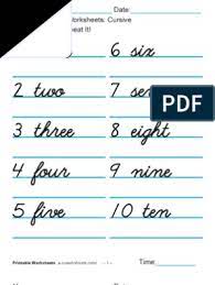 Consider the following examples of ap style numbers, the chicago white sox finished second. Writing Numbers Worksheets Cusive 1 100 Calligraphy Western Calligraphy