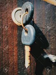 Skeleton key operated mortise lock in satin nickel finish. Old Key In Lock Of Wooden Cabinet Stock Photo Picture And Royalty Free Image Image 38191165